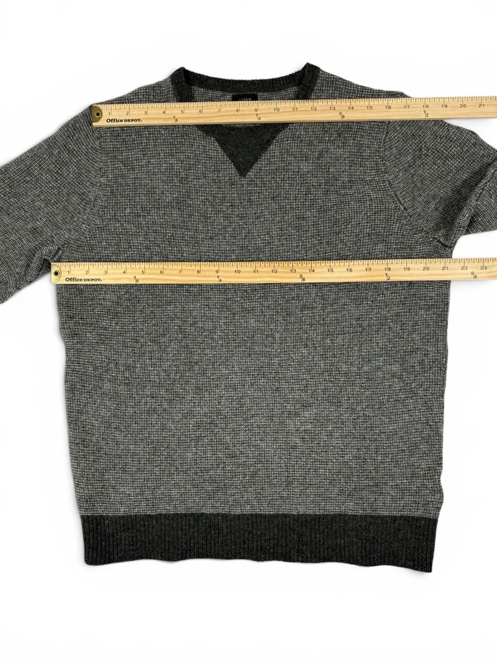 J.Crew Men's Lamb’s Wool Waffle Knit Crewneck Sweater Medium